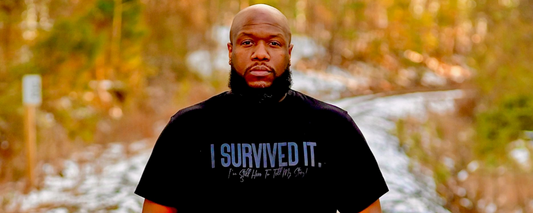 I Survived It Unisex Christian Statement T-shirt. Faith based clothing for the believer. T-shirt worn with Jordans.