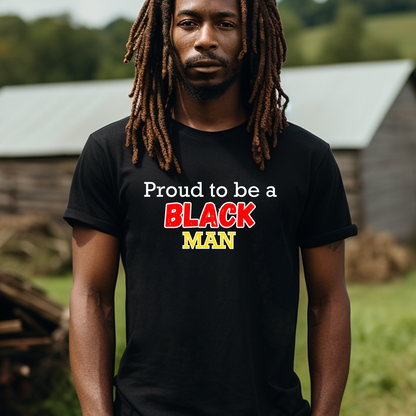 Celebrate your identity and faith with Triumph Tees' Black Proud to be a Black Christian Man T-Shirt. Embrace the empowering design and proudly represent who you are. Shop now and make a statement of pride in your faith