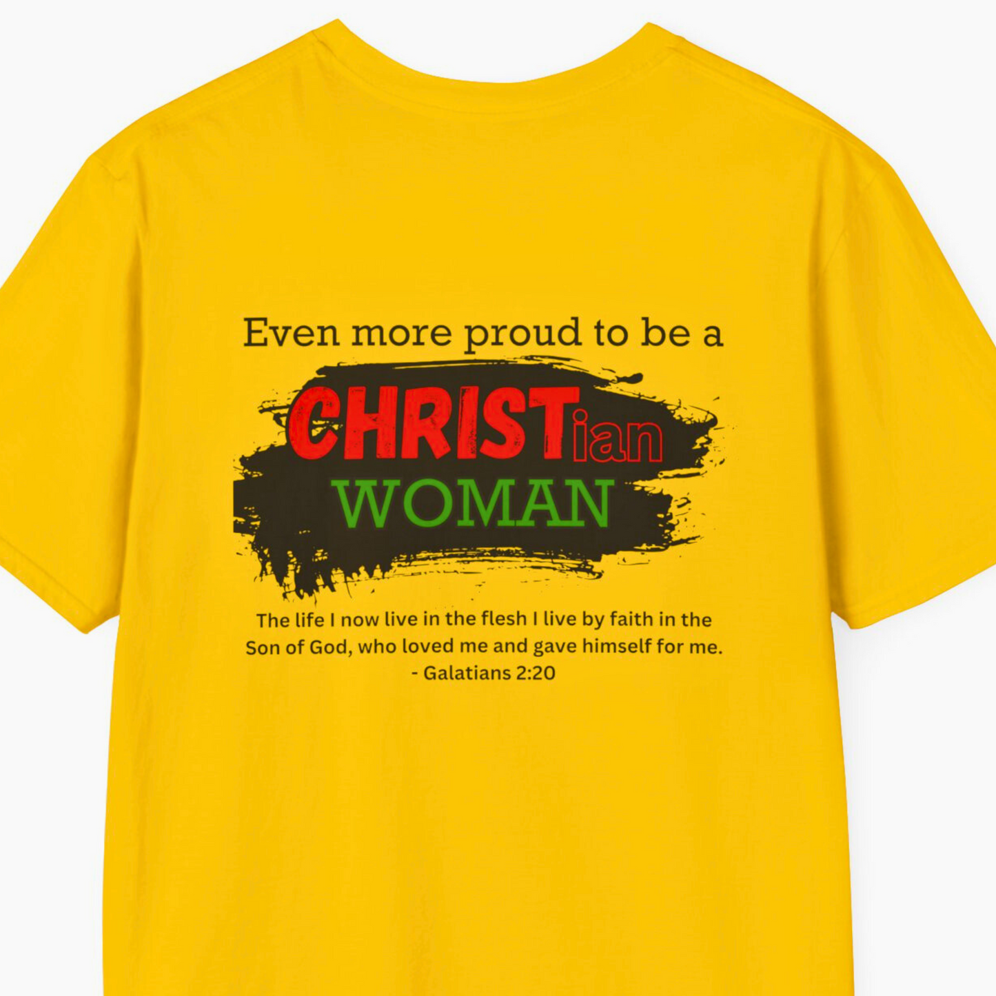 Shop now for our empowering "Proud to be a Black Christian Woman" t-shirt. This stylish yellow tee, available in our online store, celebrates the intersection of Black History and faith. Make a bold statement with confidence and proudly showcase your beliefs. 🖤✝️ #BlackChristianWoman #FaithFashion #BlackHistoryFashion