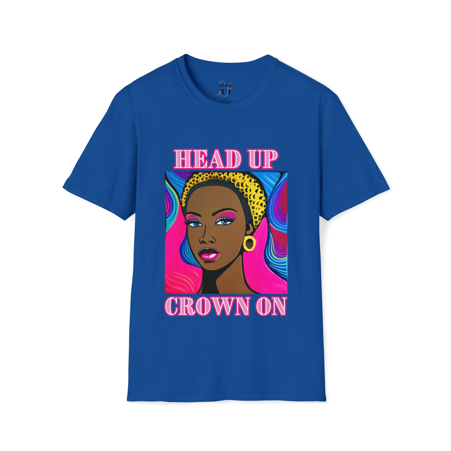 Black Barbie Head Up Crown On T-Shirt